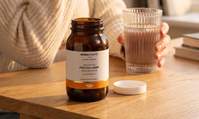 Møt vårt Advanced Pro-Collagen Skin Defence Supplement med Vollagen® image