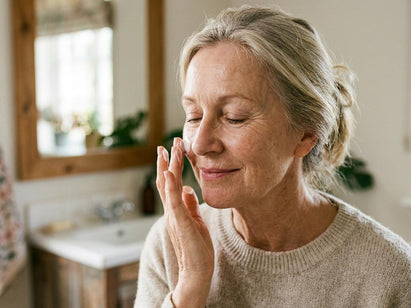 Natural botanical ingredients for best face moisturiser for women over 70 - organic beauty editorial image