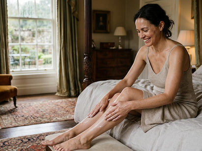 Natural botanical ingredients for best luxury body lotion - organic beauty editorial image