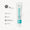 Hvit tube Minty Cool tannkrem, 50 ml, med sertifiseringsikoner for økologisk, fluorfritt og grusomhetsfritt.