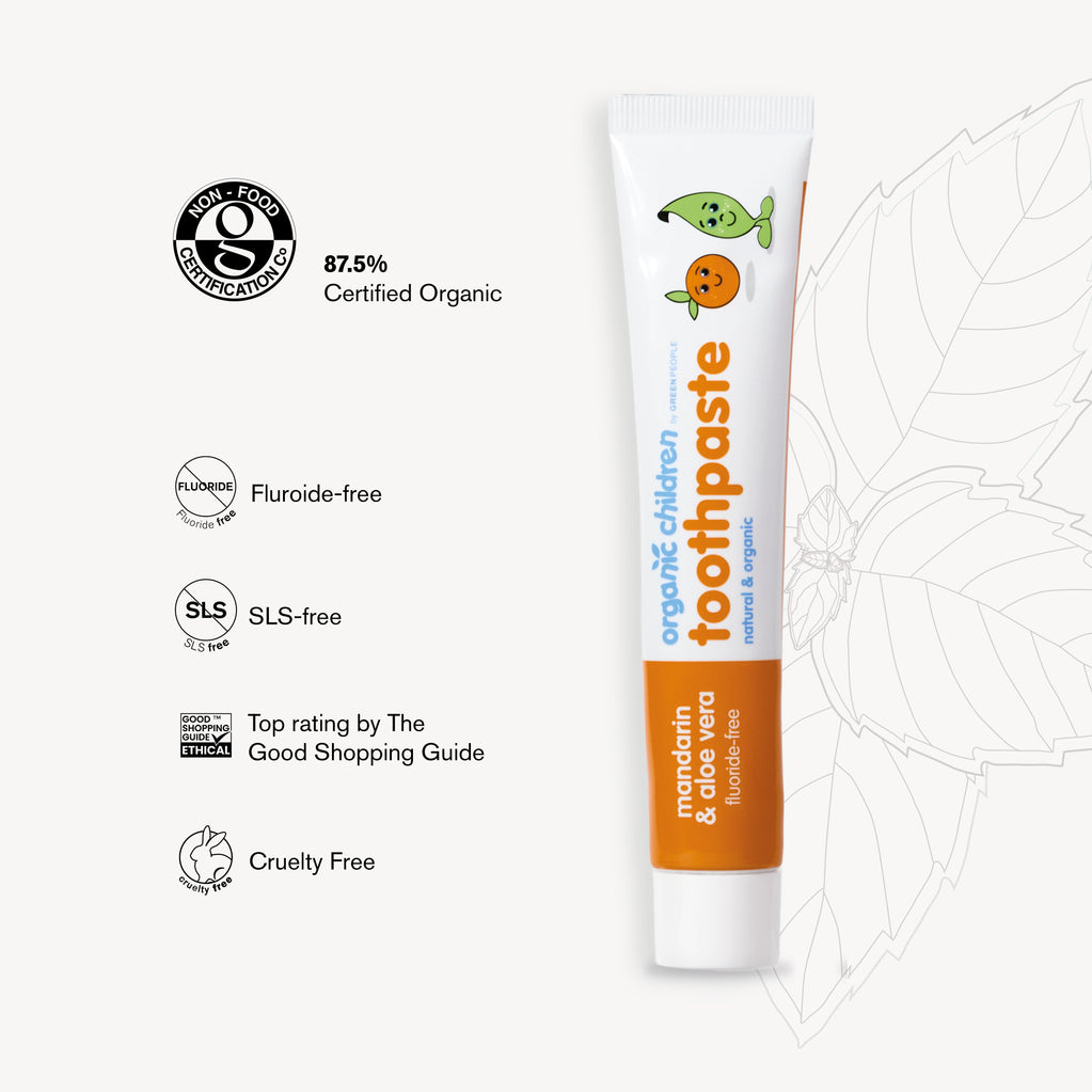 Organic Children Mandarin & Aloe Vera Toothpaste 50ml