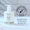 Hvit pumpeflaske med Green People Scent Free håndvask på flislagt benk ved siden av Dermatologisk testet-stempel.